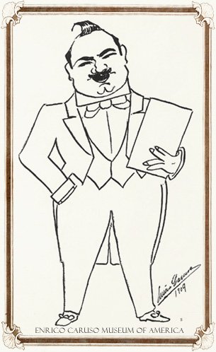 Карикатуры Карузо