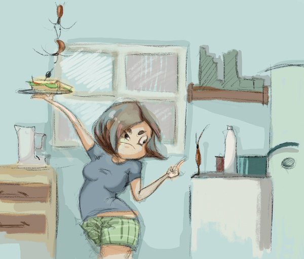 Общага рисунок