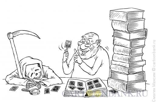 Коллекционер карикатура