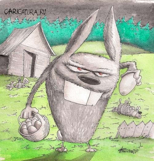 Заяц карикатура