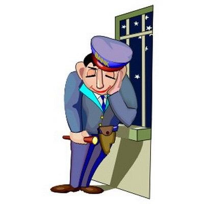 Сторож карикатура