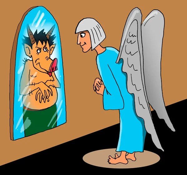 Зеркало карикатура