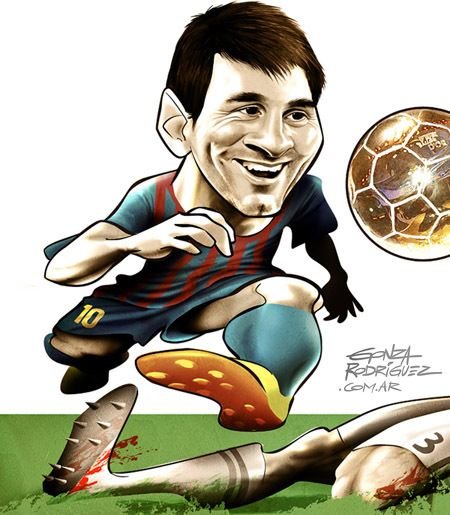 Карикатура футболист с мячом (43 фото)