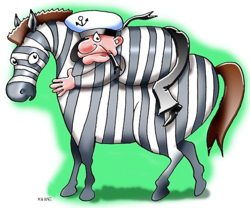 Ишак матрос Зебра