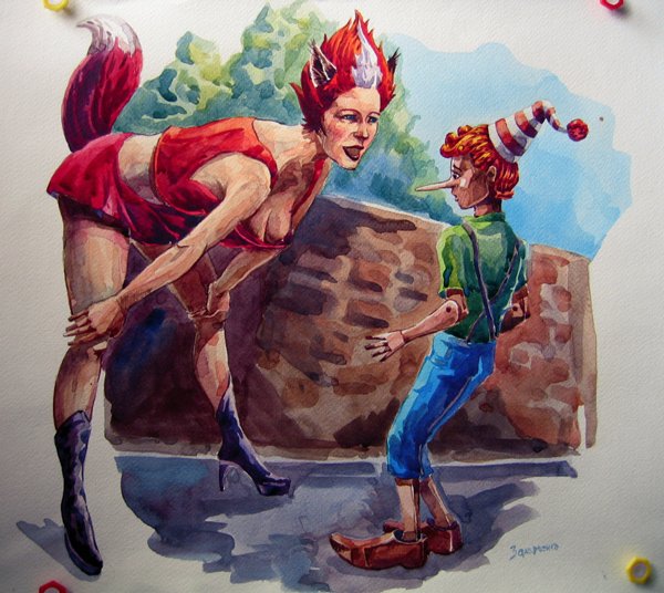 Карикатуры про Мальвину