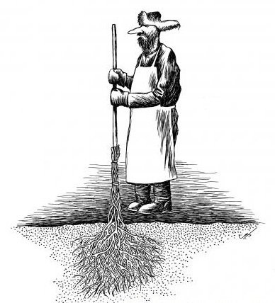 Карикатуры поганой метлой