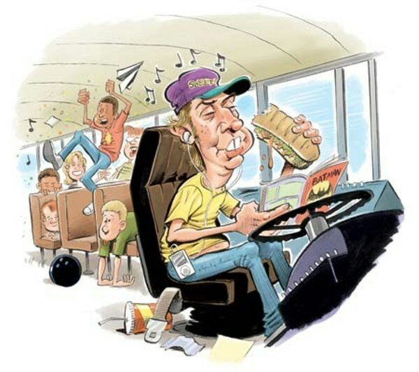 Автобус карикатура