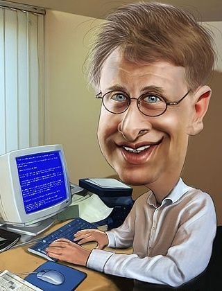 Карикатура на билла гейтса (48 фото)