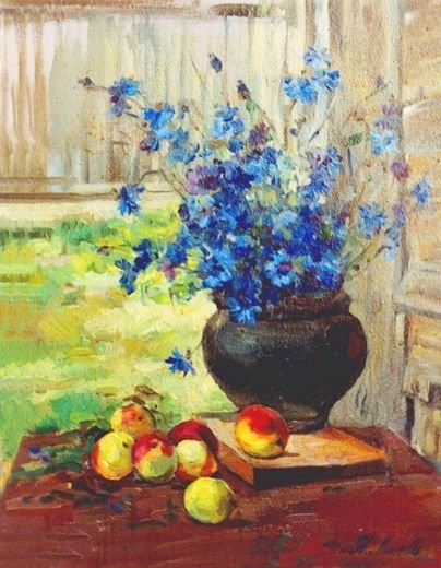 Картина Исаака Левитана одуванчики