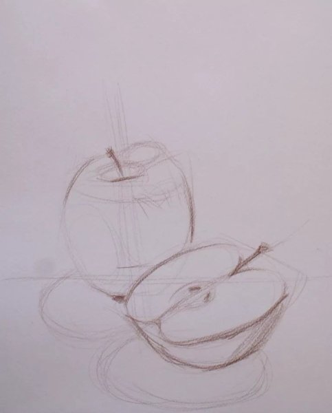 Натюрморт простым карандашом