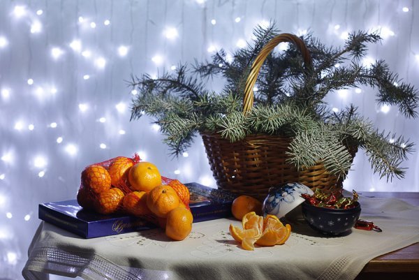 Новогодняя композиция рисунок