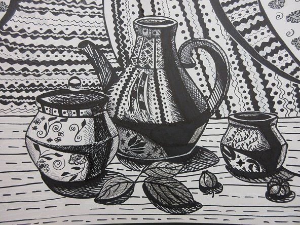 Натюрморт с орнаментом