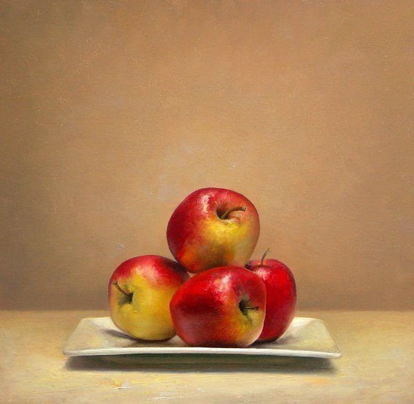 Яблоки живопись