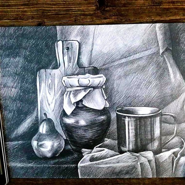 Натюрморты карандашом Юрий Кушевский