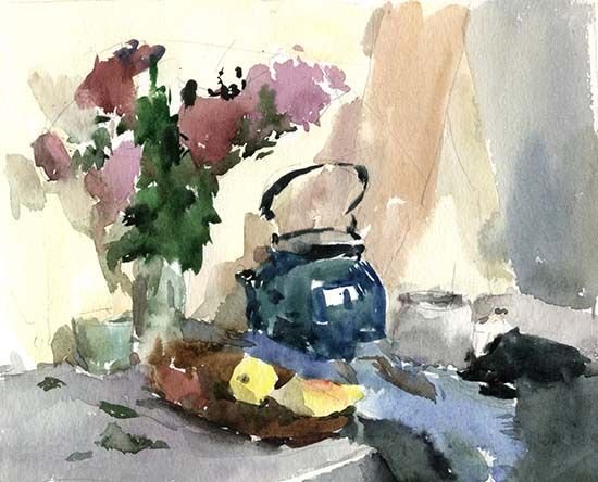 Техника по сырому натюрморт