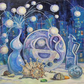 Декоративный натюрморт новый год