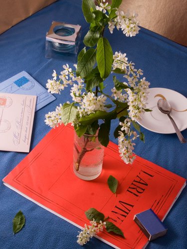 Кузьма Петров-Водкин "черемуха в стакане", 1932