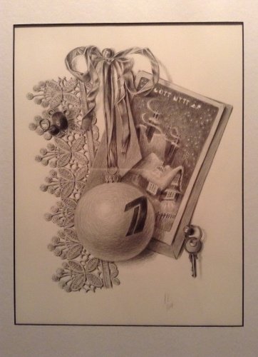 Натюрморт в графике новый год