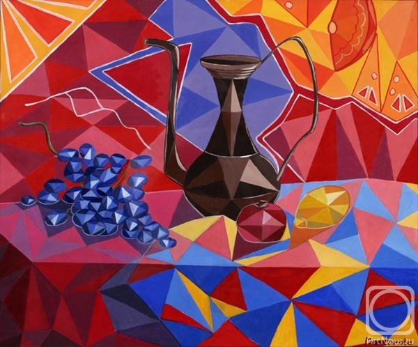 Декоративный натюрморт геометрический
