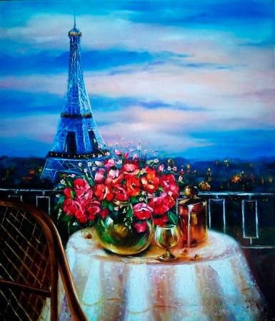 Натюрморт утро в Париже