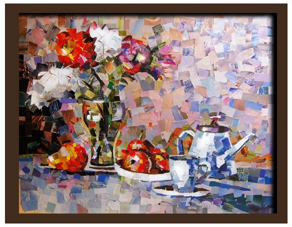 Натюрморт в технике коллаж