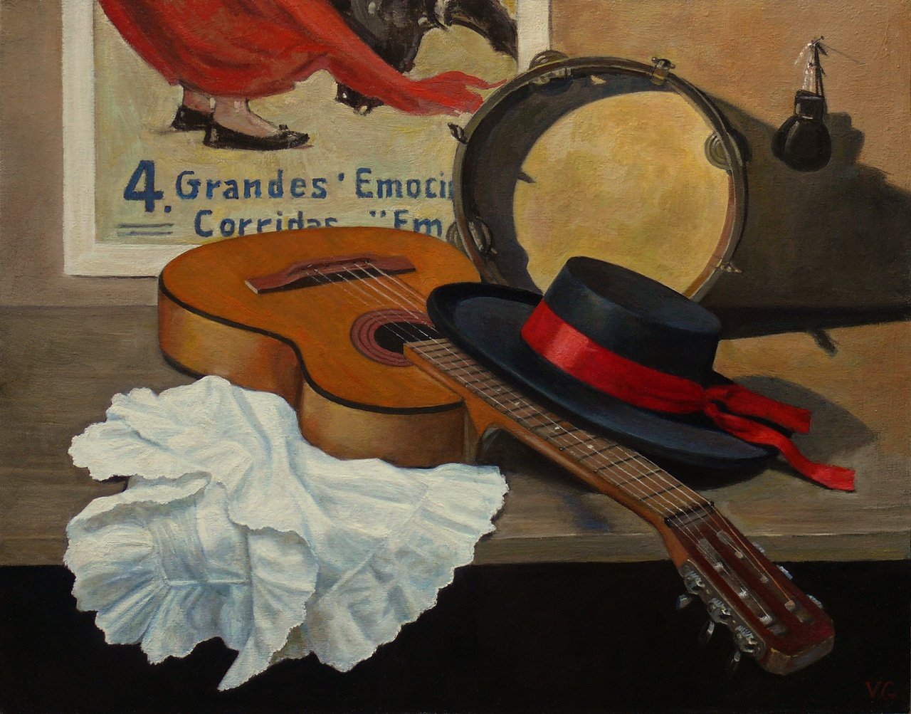 Гитарист фламенко картина