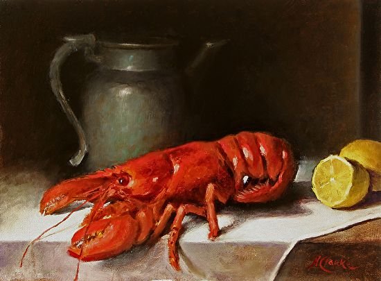 Натюрморт с лобстером (50 фото)