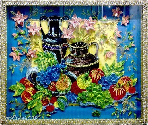 Натюрморт из бумаги объемный