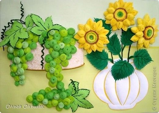 Натюрморт из бумаги объемный