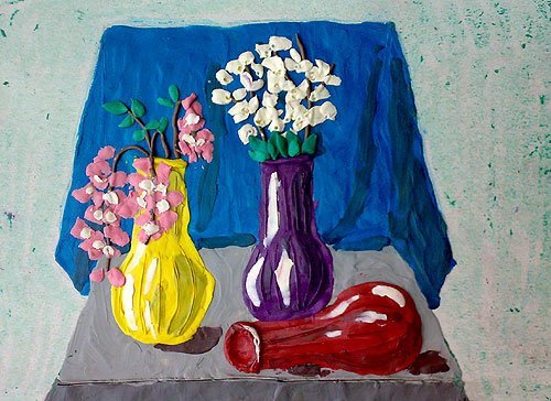 Аппликация пластилином