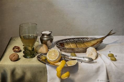 Голландск рыбные лавки натюрморт 17 века