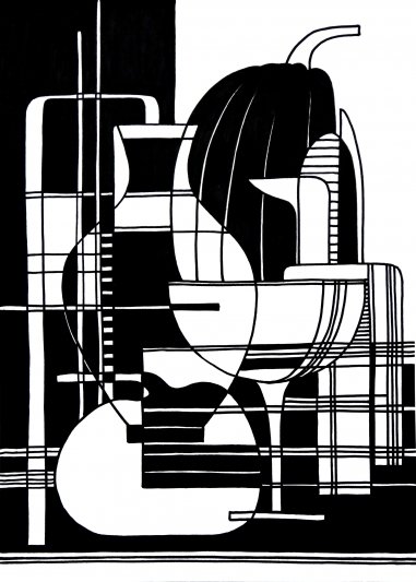 Стилизованный натюрморт в графике (49 фото)