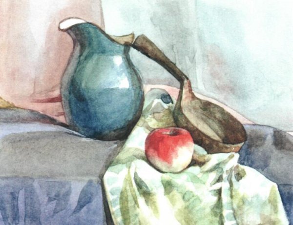 Джон Черрин натюрморт акварель