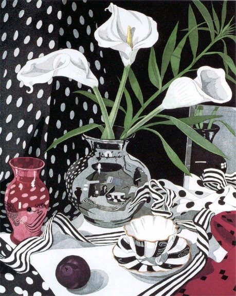 Графика натюрморт в цвете