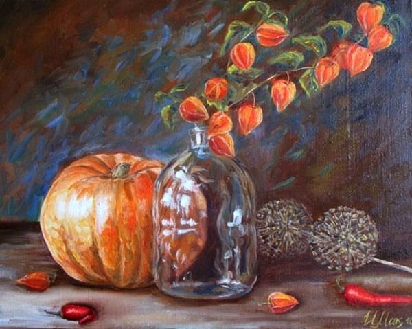 Натюрморт с физалисом акварель (49 фото)