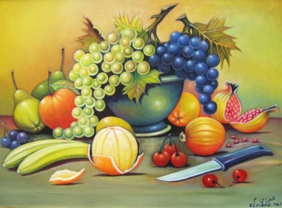 Постановка из геометрических фигур и предметов быта