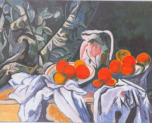 Поль Сезанн. "Натюрморт с драпировкой" 1894-1895