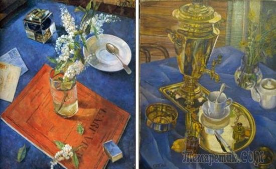 Кузьма Петров-Водкин "черемуха в стакане", 1932