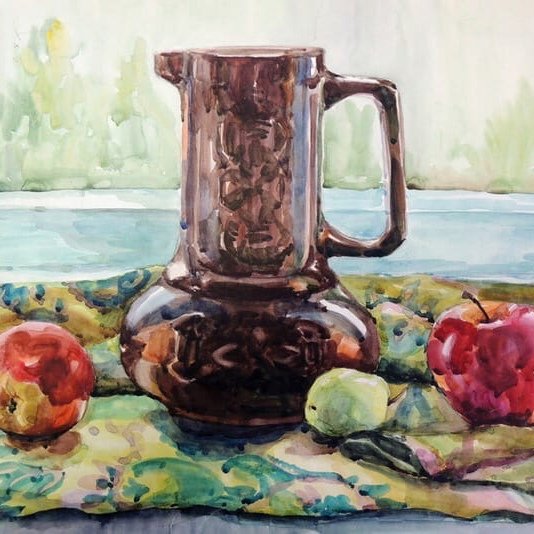 Натюрморт контражур Этюд