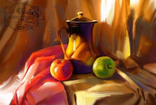 Натюрморт акварель Академия художеств Коврижкин