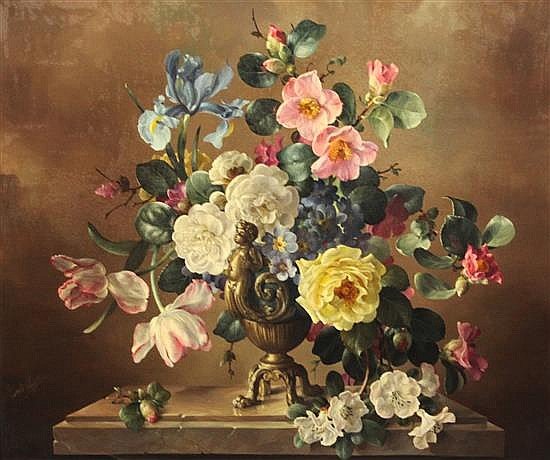 Хуан де Арельяно натюрморт с цветами