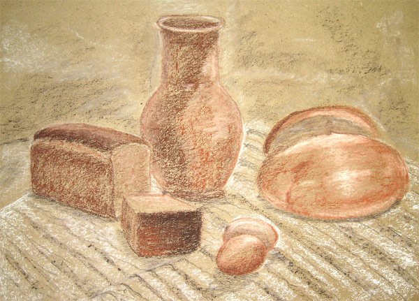 Портрет гризайль сангиной техника