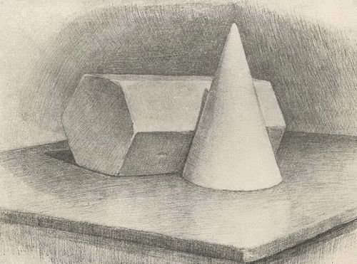 Постановка из двух геометрических фигур