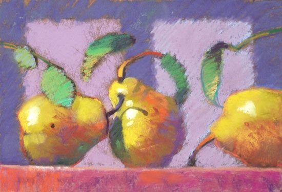 Масляная пастель декоративная картина