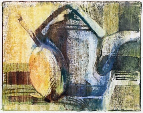 Техника монотипия натюрморт