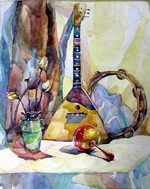 Натюрморт с музыкальными инструментами