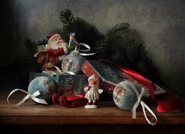 Новогодний натюрморт на а3