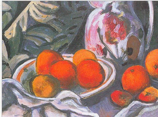 П Сезанн натюрморт с драпировкой