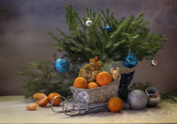 Новогодний натюрморт легкий