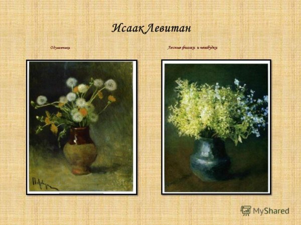 Исаак Левитан натюрморты